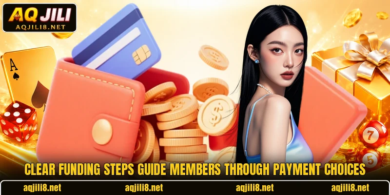 Clear funding steps guide members through payment choices