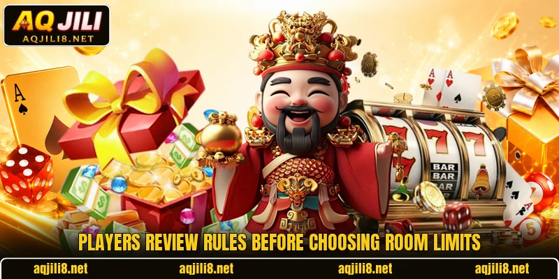 Players review rules before choosing room limits Players review rules before choosing room limits