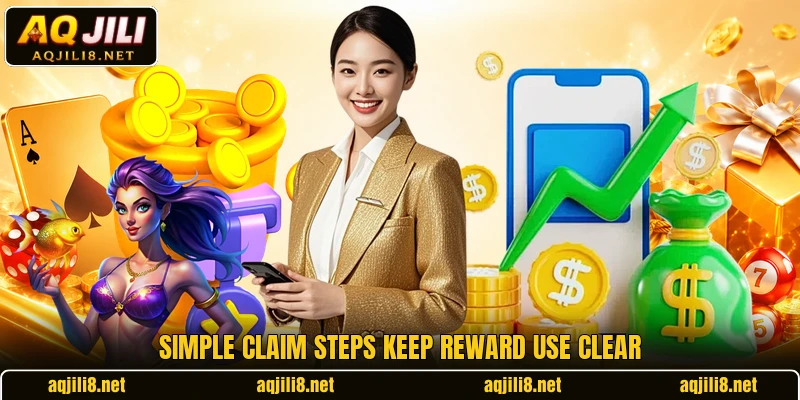 Simple claim steps keep reward use clear