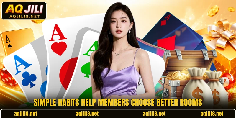 Simple habits help members choose better rooms Simple habits help members choose better rooms