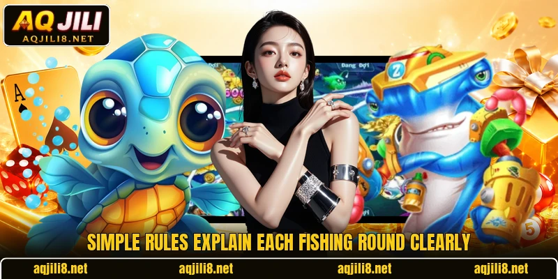 Simple rules explain each fishing round clearly