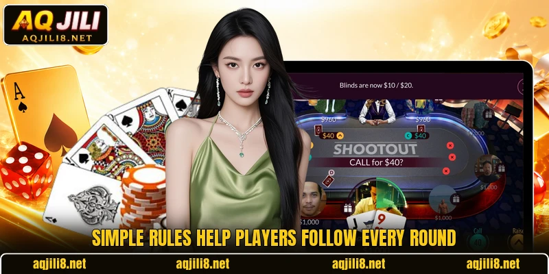 Simple rules help players follow every round