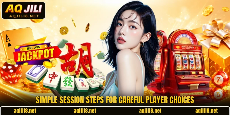 Simple session steps for careful player choices