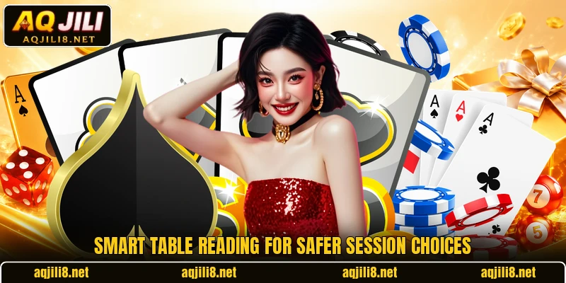 Smart table reading for safer session choices