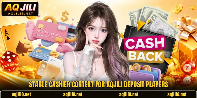 Stable cashier context for AQJILI deposit players